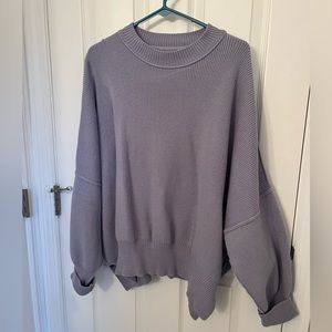 Free People Easy Street Tunic Sweater - Lilac - NEW!